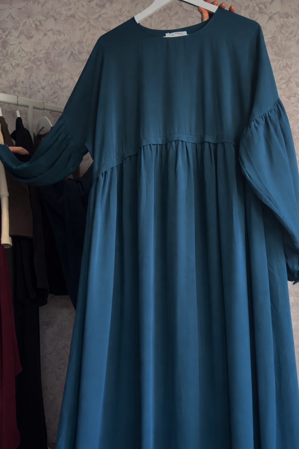Abaaya Luxor - petrol green - woolpeach