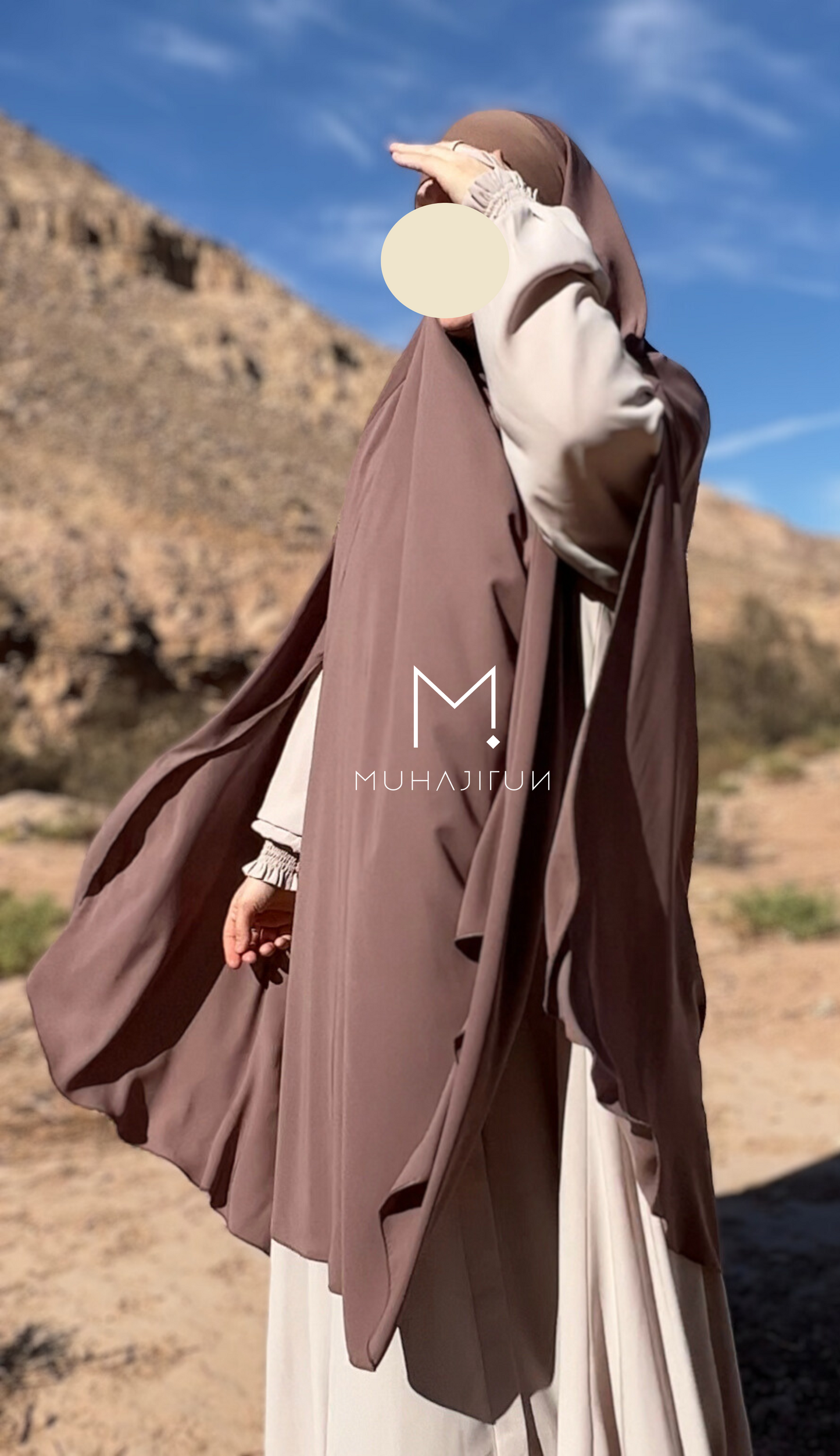 Khimar Jemsah - with side slits
