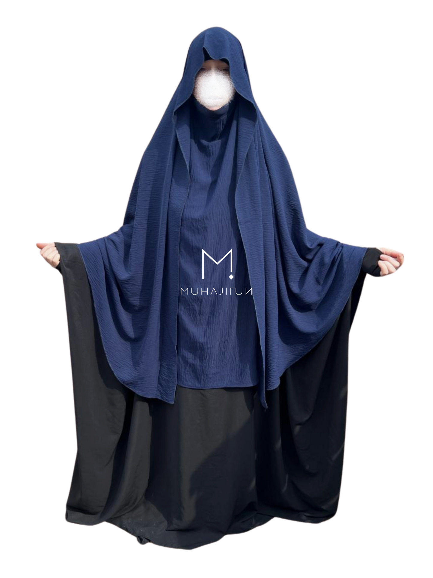 Khimar Sharm - flap khimar - Long - Jazz fabric