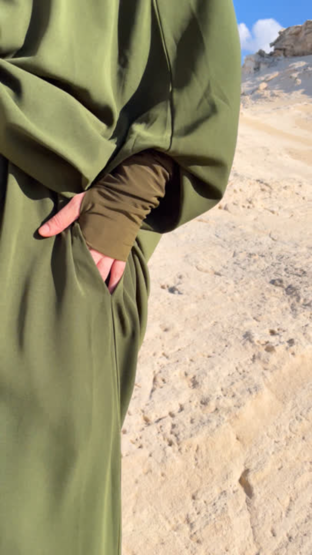 Jilbab Cairo 2023 Navy green - small face