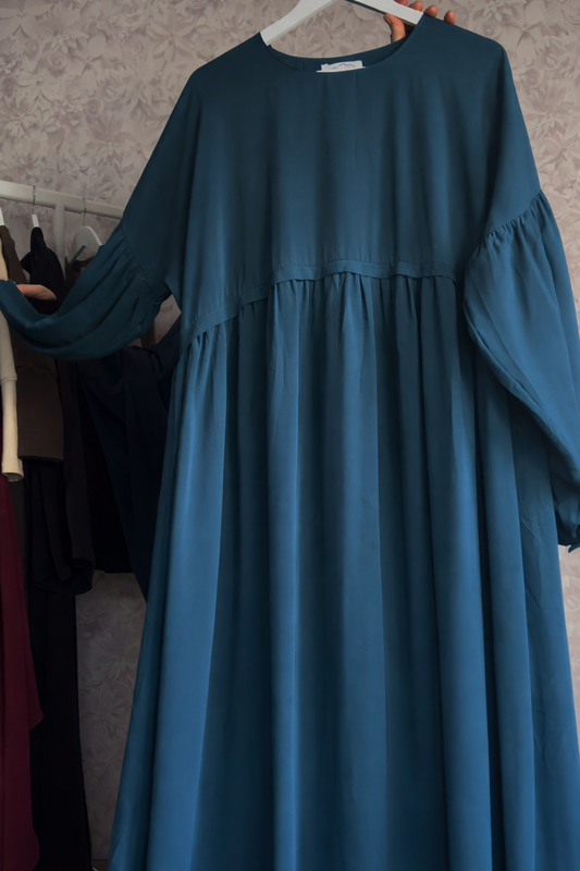 Abaaya Luxor - petrol green - woolpeach