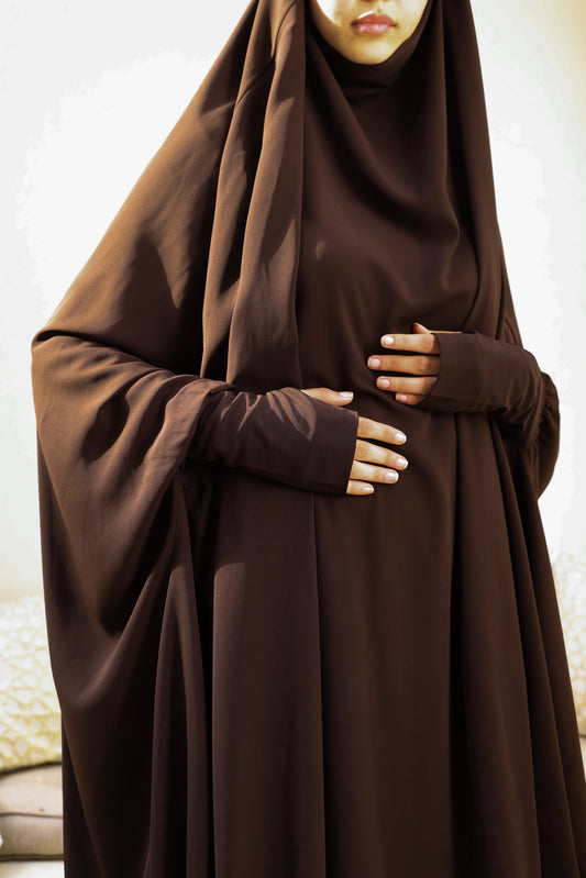 Jilbab Istanbul - two piece - jersey tie back