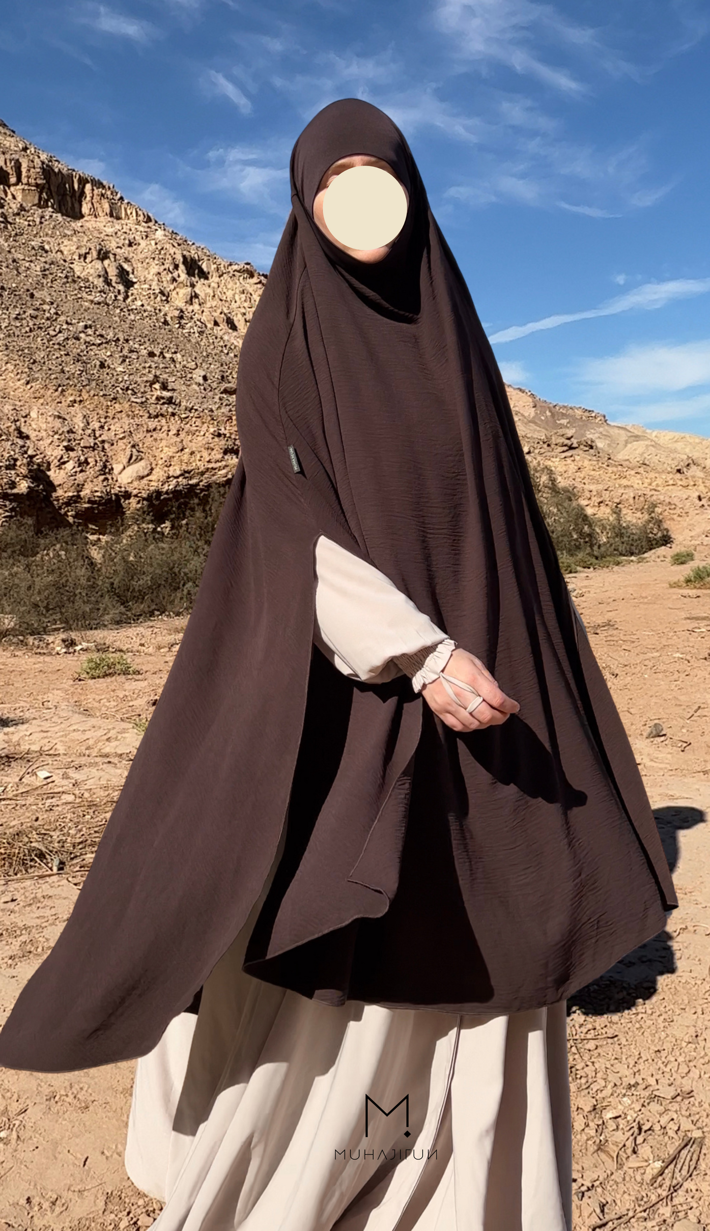 Khimar Jemsah - with side slits