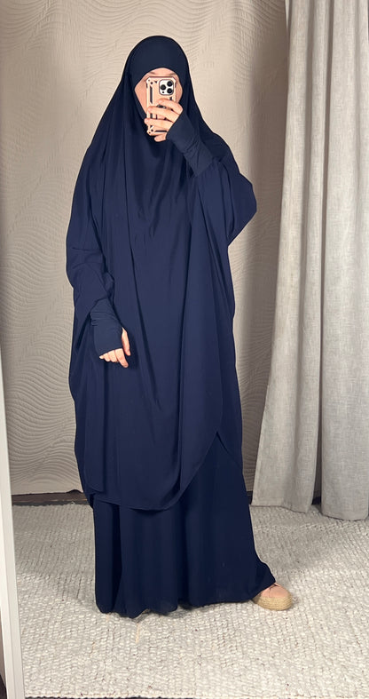 Jilbab Istanbul - two piece - jersey tie back
