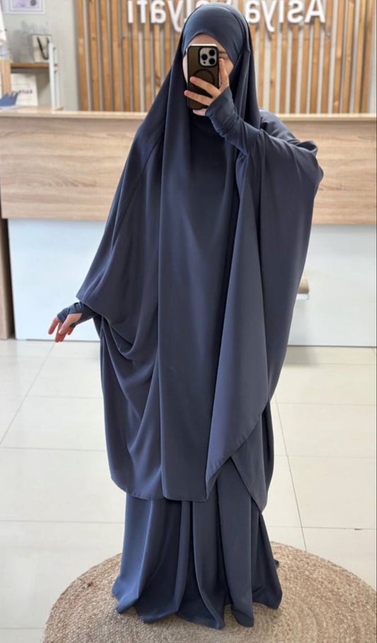 Jilbab Istanbul - two piece - jersey tie back