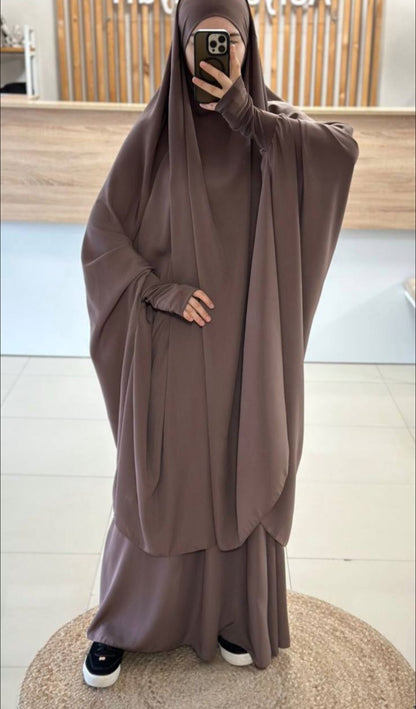 Jilbab Istanbul - two piece - jersey tie back