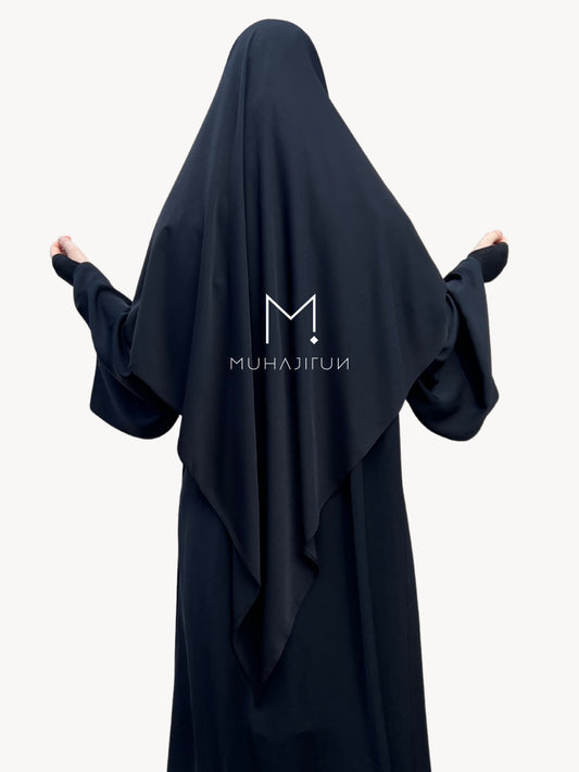 Tria Khimar essential khimar with jersey tie back & chin coverage