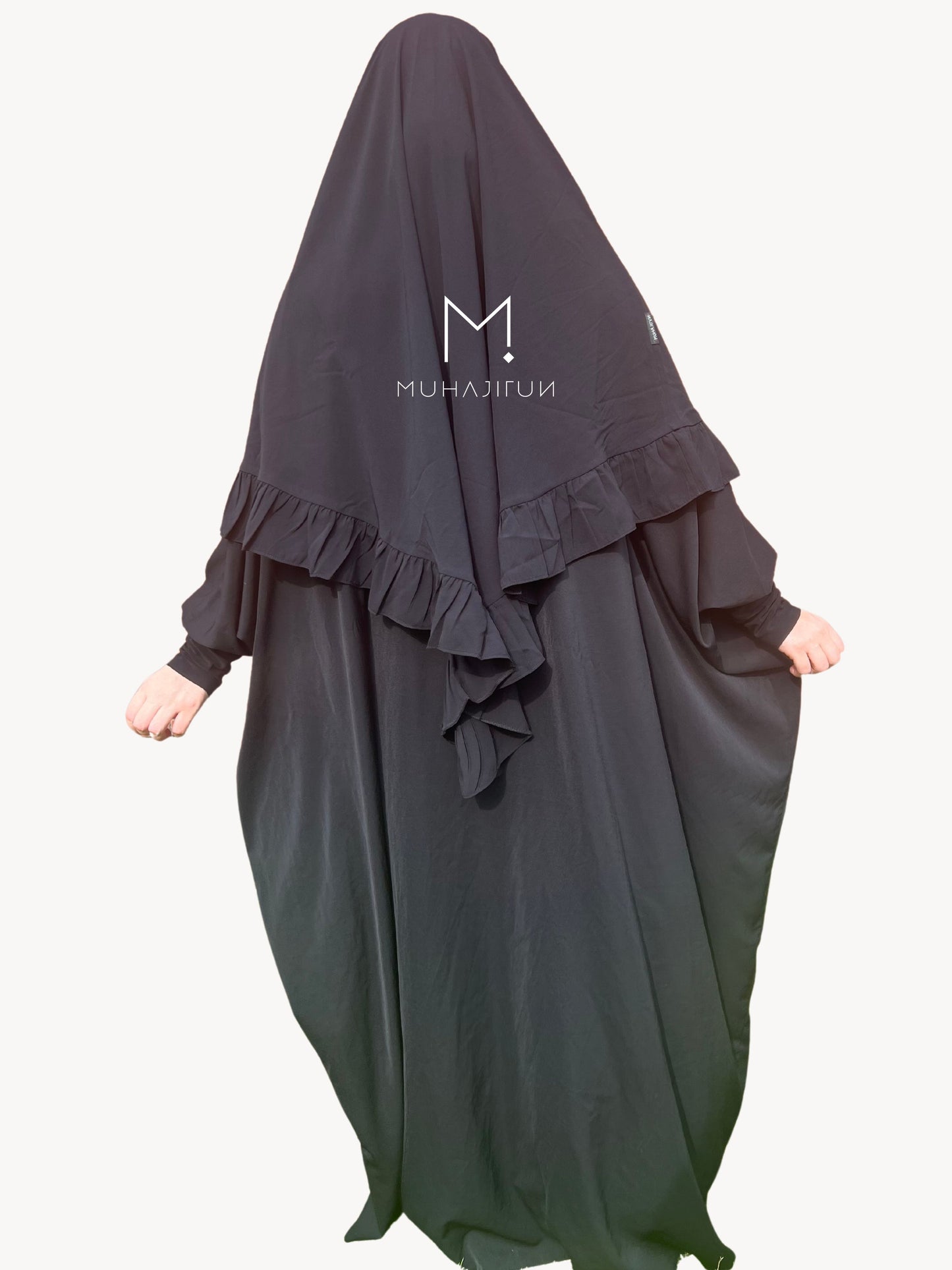 Ruffle khimar