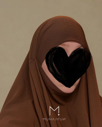 Tria Khimar essential khimar with jersey tie back & chin coverage