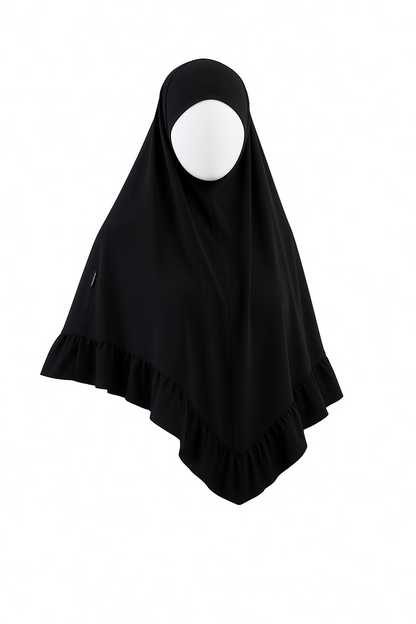 Ruffle khimar