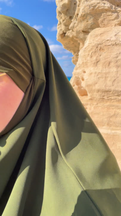 Jilbab Cairo 2023 Navy green - small face