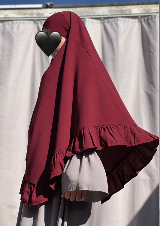 Girls & women Ruffle khimar - princess khimar 👑